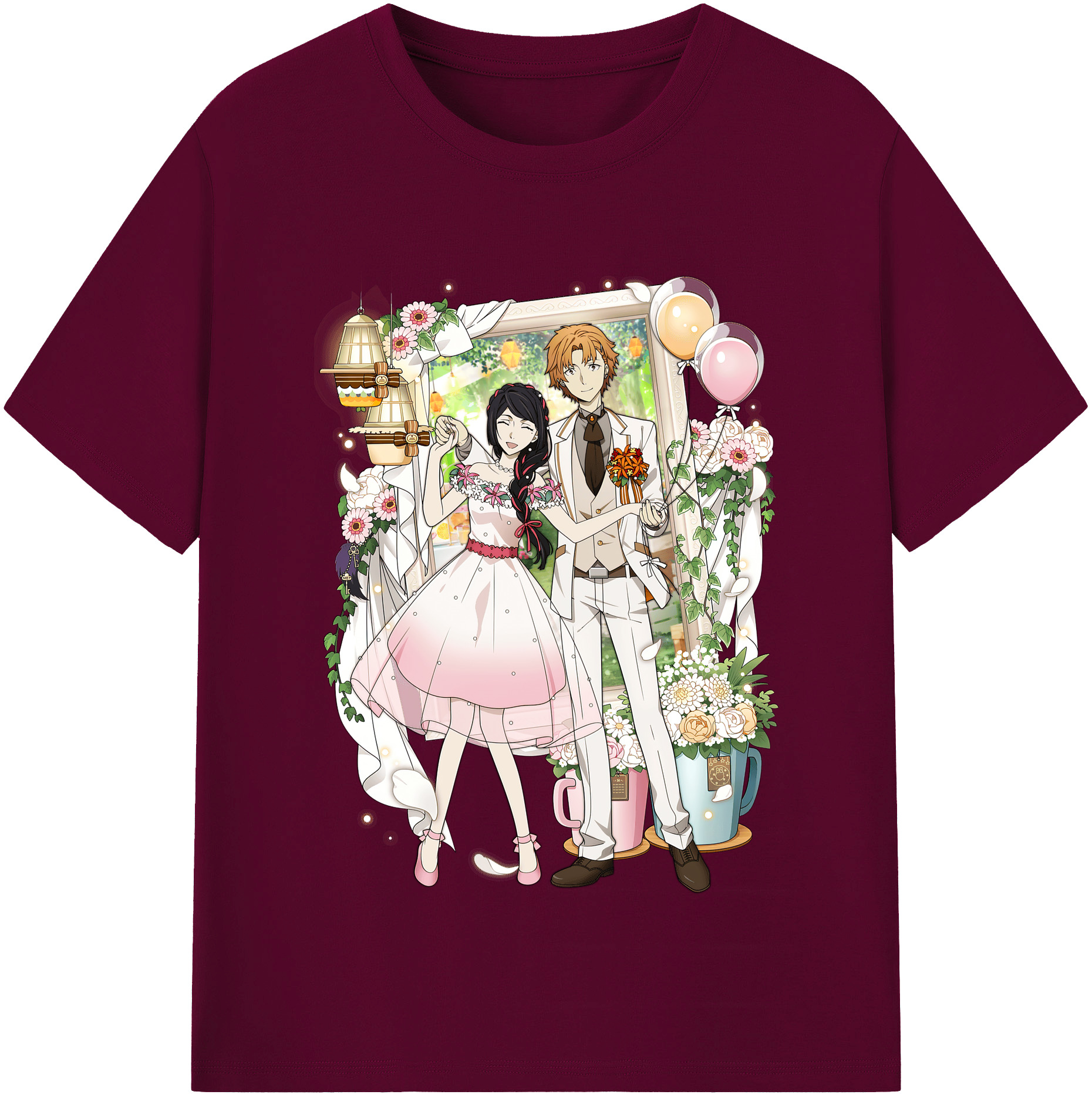 （画像用） 文豪ストレイドッグス Bungo Stray Dogs レディースカジュアルプリントTシャツ（綿100％）